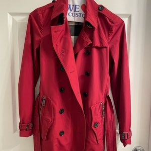 Burberry Brit - Red Trench Coat